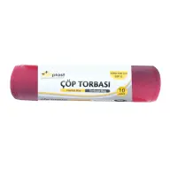 Atiplast Endüstriyel Hantal Çöp Torbası 100x150 Kırmızı 1000 Gr - 1