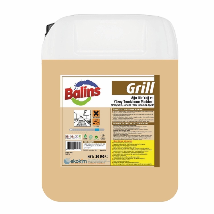 Balins Grill Mutfak Yağ Sökücü 20 Kg 