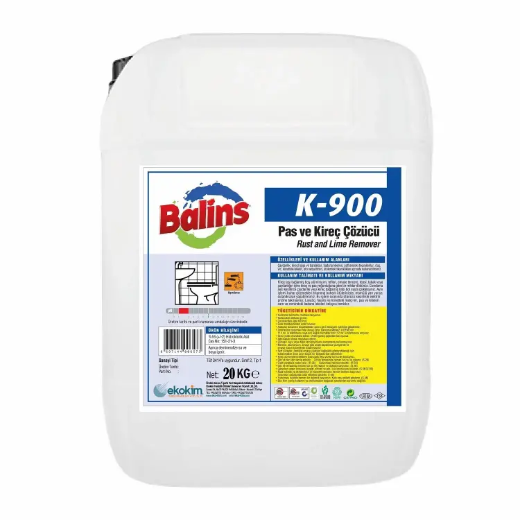 Balins K-900 Kireç ve Pas Çözücü 20 Kg - Balins