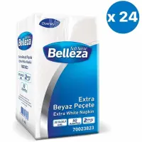 Belleza Extra Beyaz Peçete 1/8 Katlama 50 Li 32.5x32.5 Cm 24 Paket
