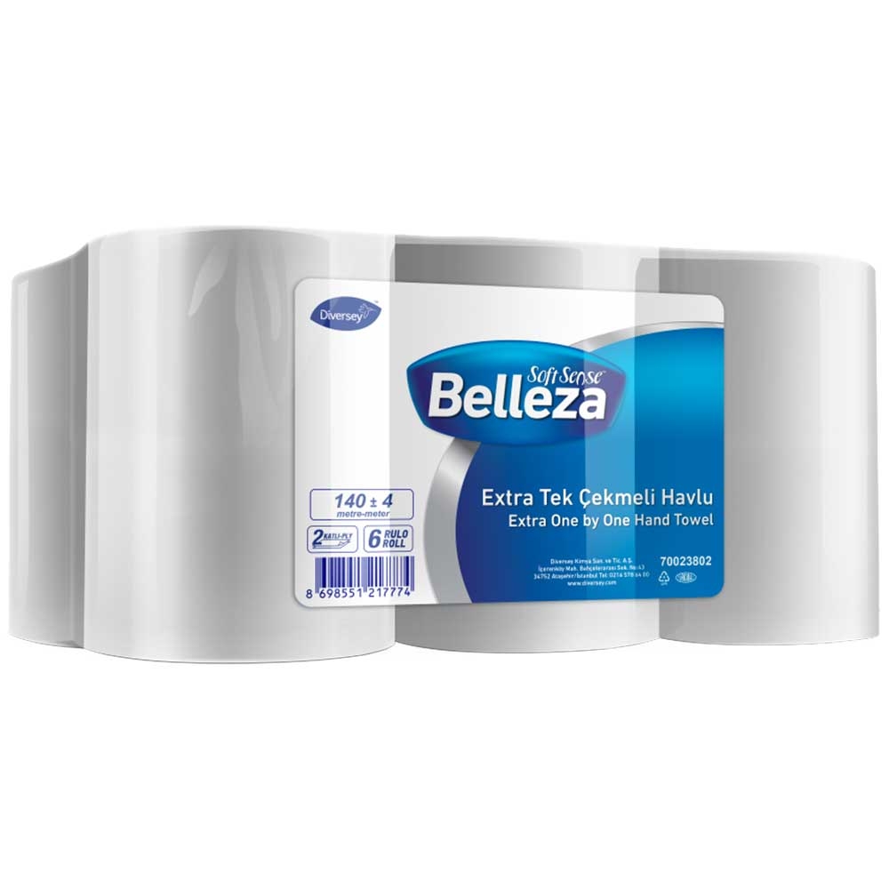 Belleza Extra İçten Çekmeli Havlu 140 Mt 6 Lı