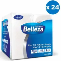 Belleza Plus 1/8 Katlama Peçete 30x30 Cm 100 Lü 24 Paket
