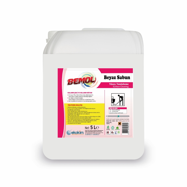 Bemol Beyaz Sabun Kokulu Yüzey Temizleyici 5 Kg 