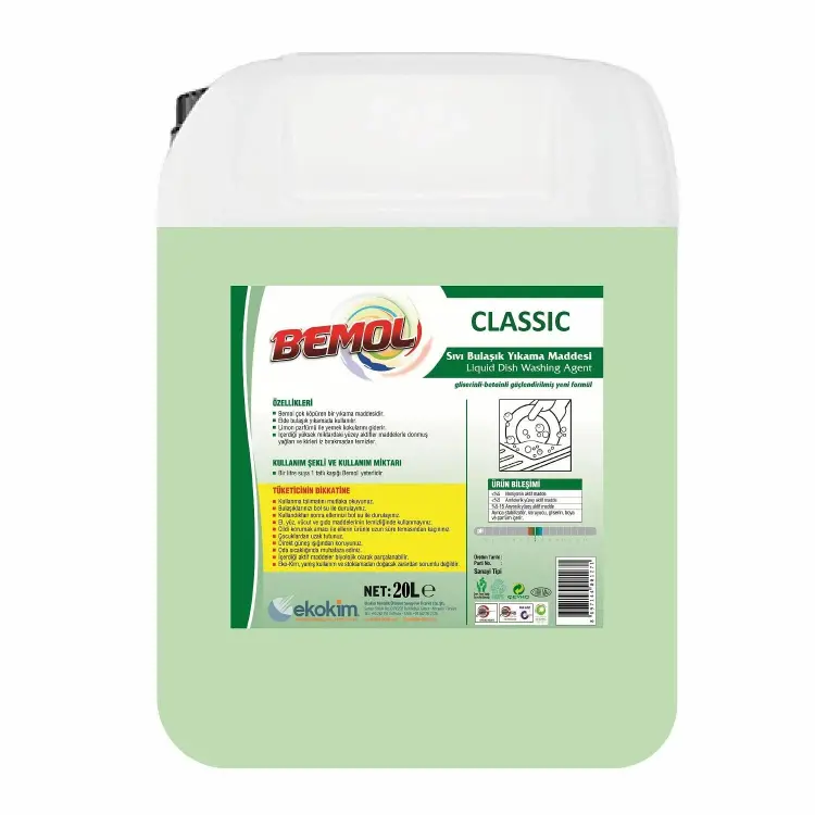 Bemol Classic Elde Bulaşık Deterjanı Yeşil 20 Kg - 1