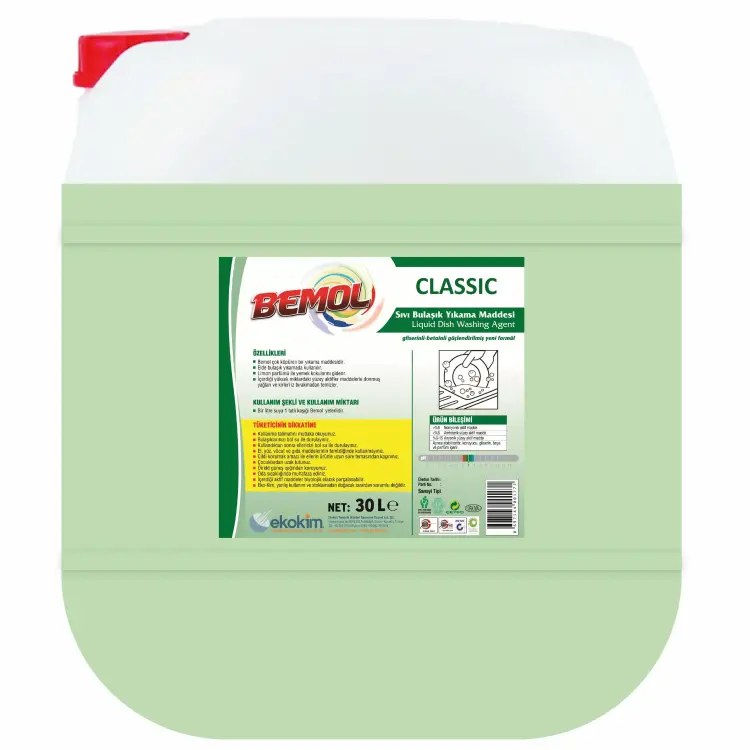 Bemol Classic Elde Bulaşık Deterjanı Yeşil 30 Kg 