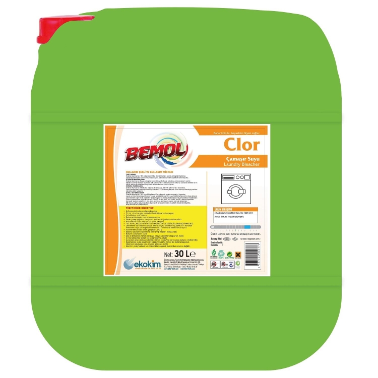 Bemol Clor Parfümlü Çamaşır Suyu 30 Kg 