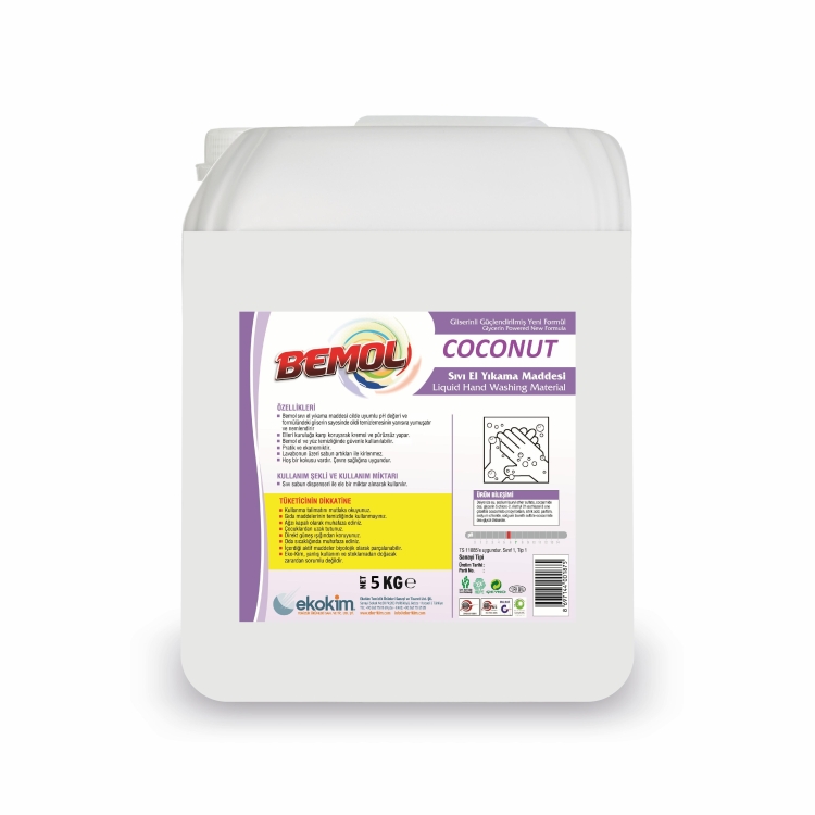 Bemol Coconut Sıvı El Sabunu Hindistan Cevizli 5 Kg 