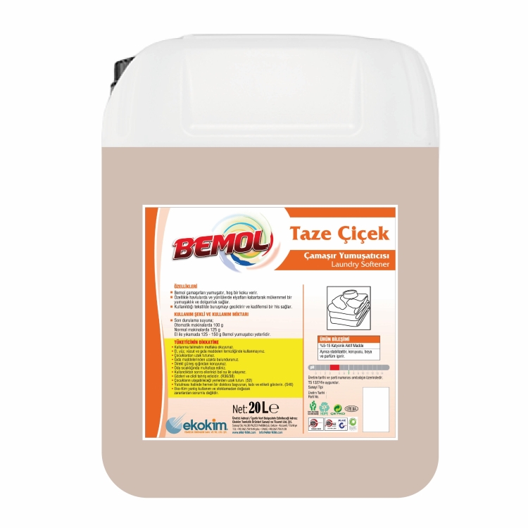 Bemol Extra Çamaşır Yumuşatıcı Pembe 20 Kg 