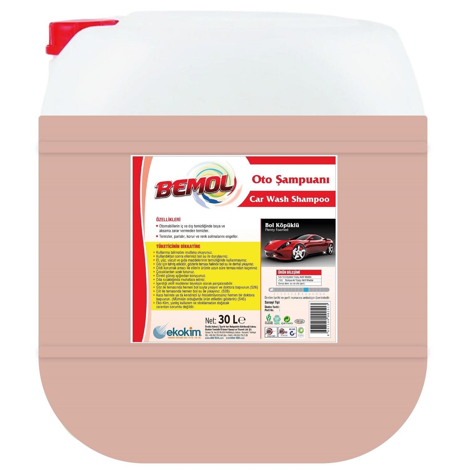 Bemol Oto Şampuanı 20 Kg
