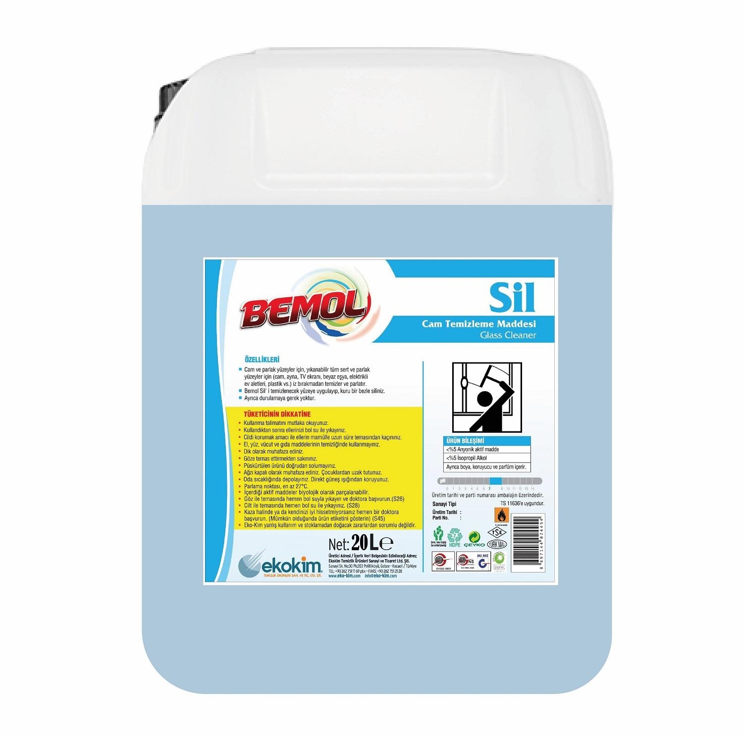 Bemol Sil Cam Temizleyici 20 Kg