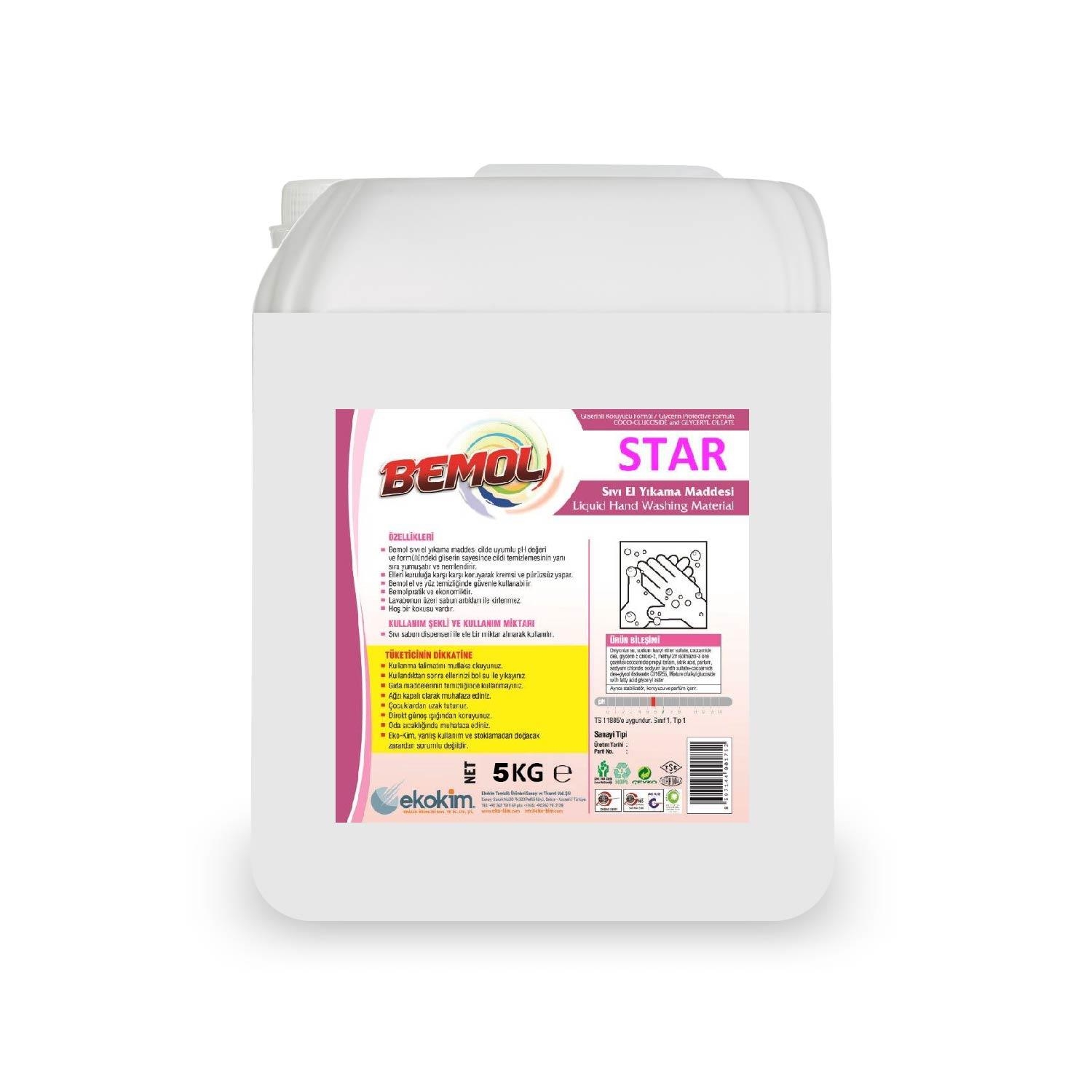 Bemol Star Sıvı El Sabunu Beyaz 5 Kg