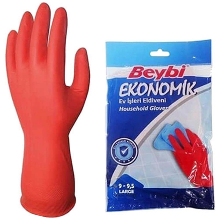 Beybi Ekonomik Temizlik Eldiveni Büyük Boy Large 9-9,5 