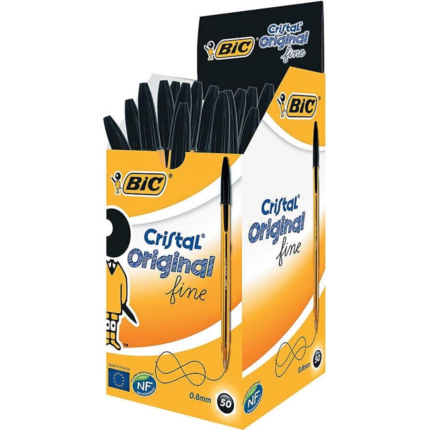 Bic Cristal Fine Tükenmez Kalem Siyah 0.8 mm 50 Li 847897