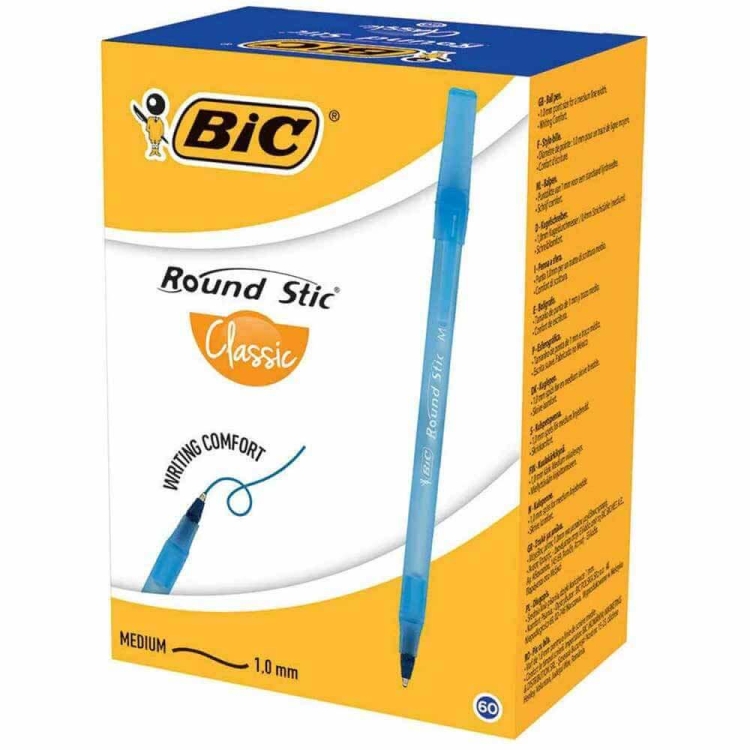 Bic Round Stic Tükenmez Kalem Mavi 1 mm 60 Lı 962666 
