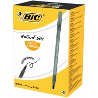Bic Round Stic Tükenmez Kalem Siyah 1 mm 60 Lı 962665 - 1