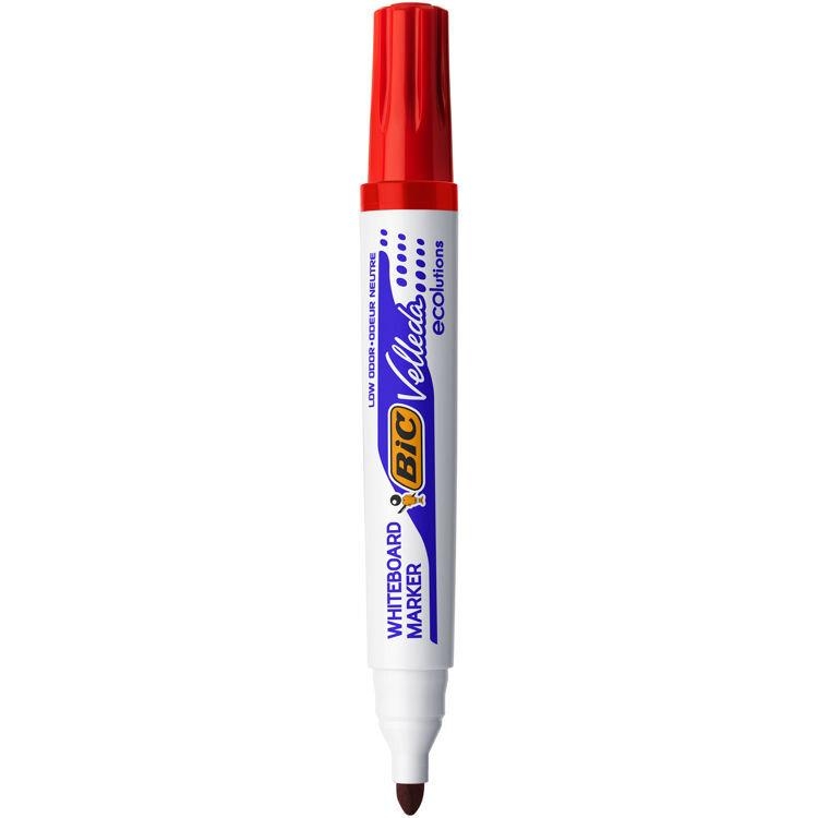 Bic Velleda Eco Yuvarlak Uçlu Beyaz Tahta Kalemi Kırmızı 1701 