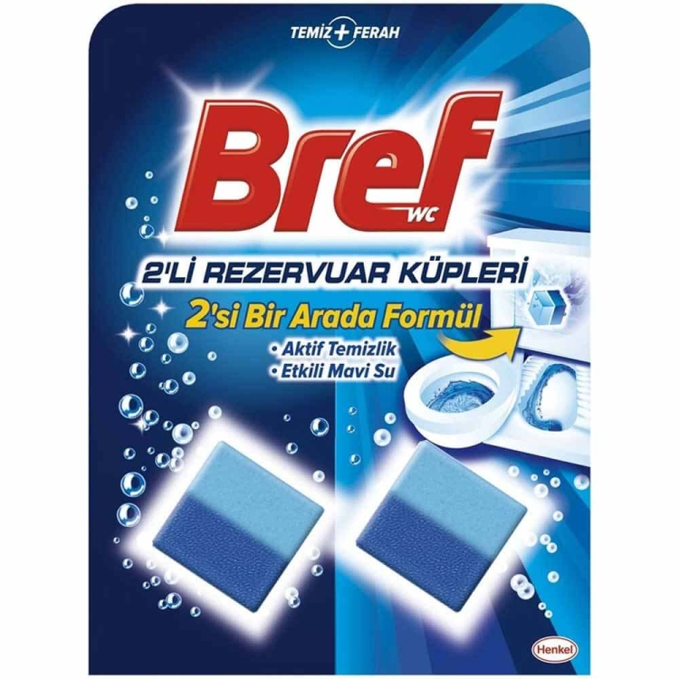 Bref Rezervuar Küpleri Mavi Su Etkili 2 Li 
