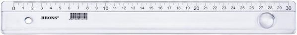 Brons Plastik Cetvel BR-225 30 Cm