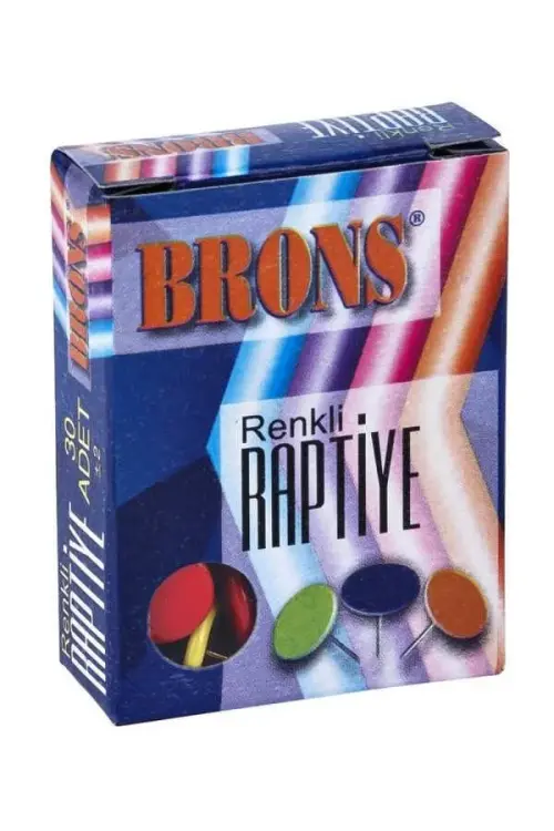 Brons Raptiye Renkli Karışık 30 Lu - 1
