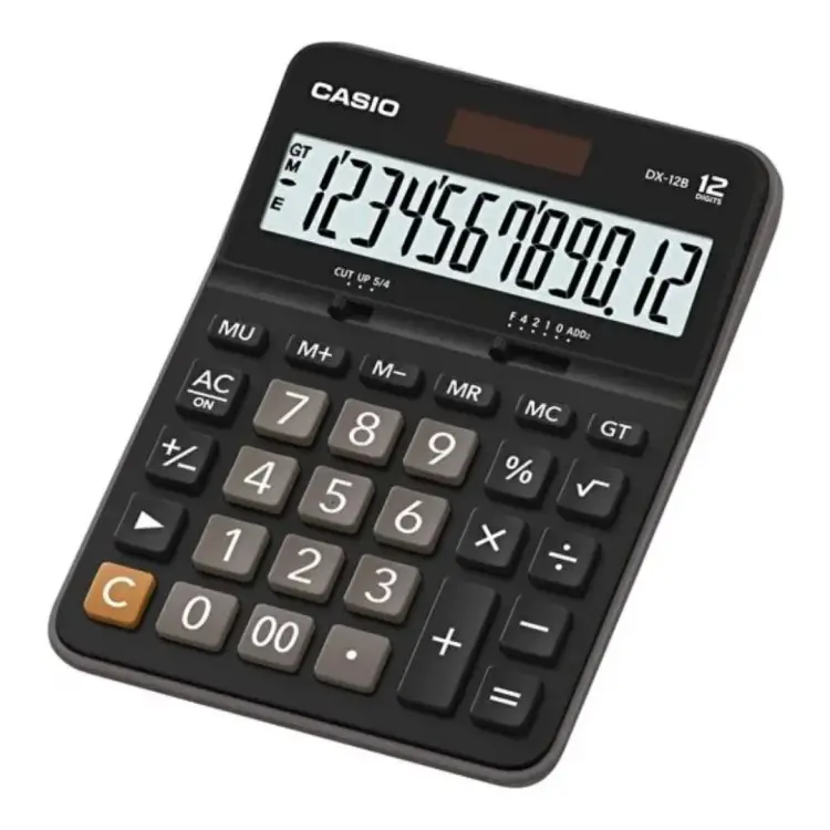 Casio Hesap Makinesi DX-12BK 12 Hane - 1