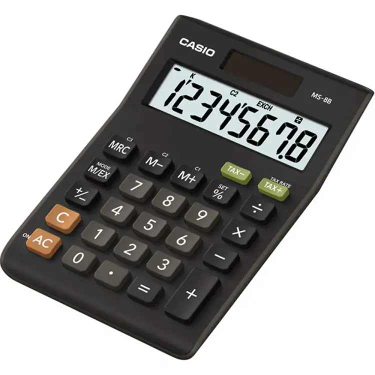 Casio Hesap Makinesi Masaüstü MS-8B F 8 Hane - 1