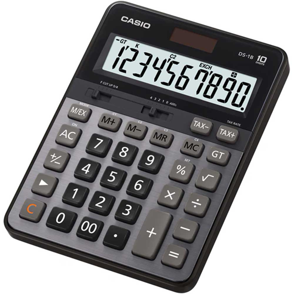 Casio Hesap Makinesi Masaüstü Tipi DS-1B 10 Hane Prof Gümüş
