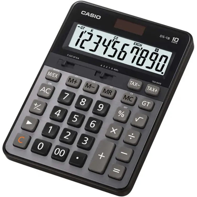 Casio Hesap Makinesi Masaüstü Tipi DS-1B 10 Hane Prof Gümüş - Casio Hesap Makineleri