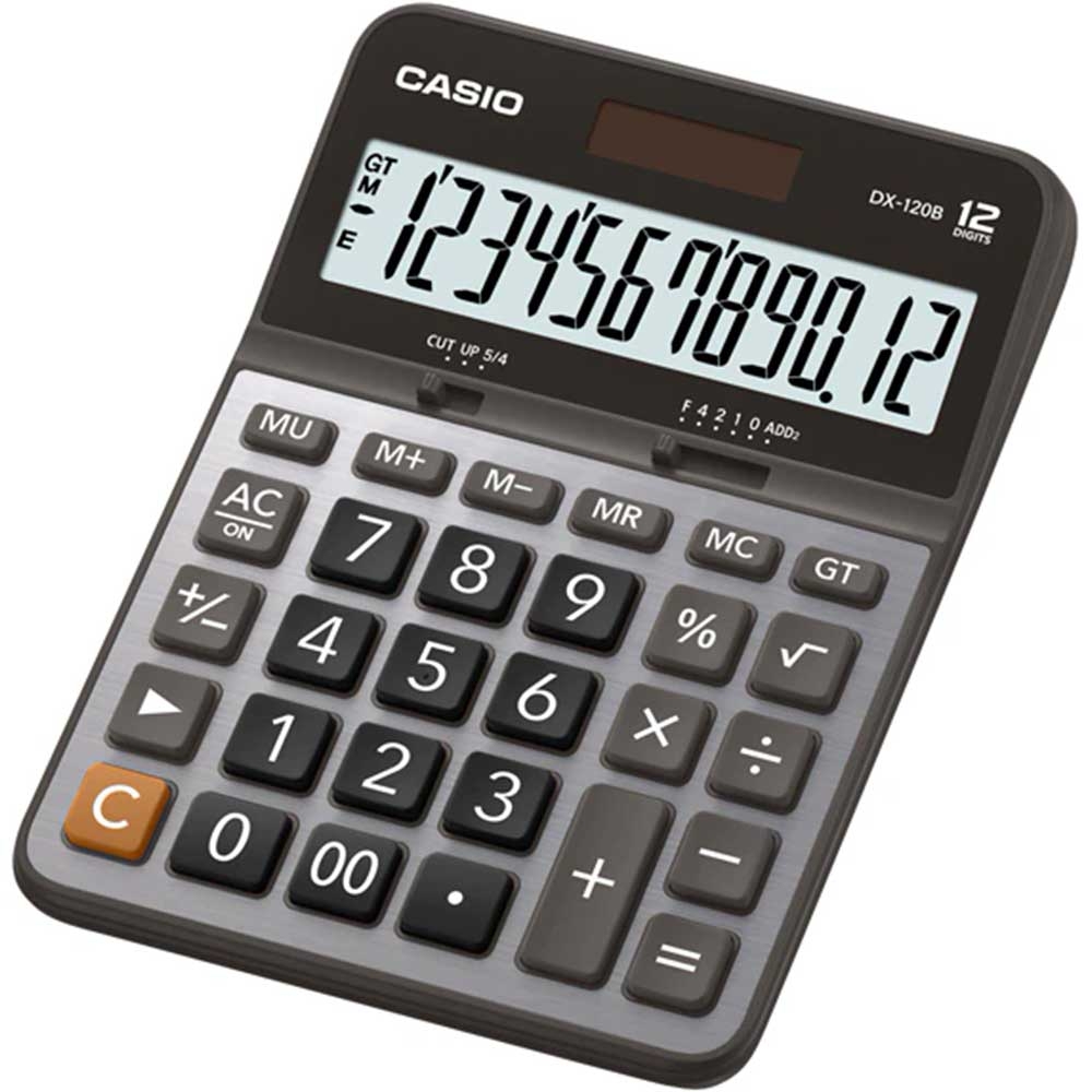 Casio Hesap Makinesi Masaüstü Tipi DX-120B 12 Hane