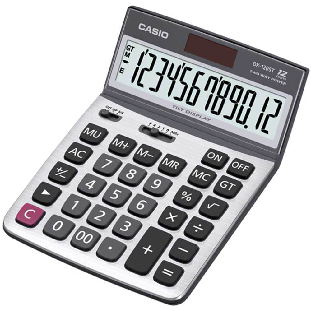 Casio Hesap Makinesi Oynar Başlıklı DX-120ST 12 Hane