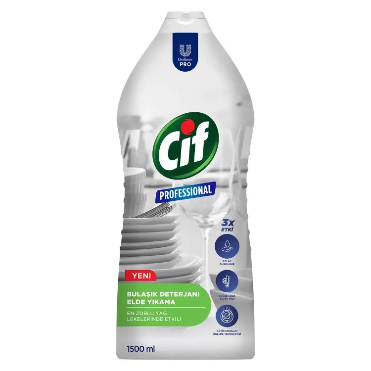 Cif Professional Bulaşık Deterjanı Elde Yıkama 1500 Ml - 1