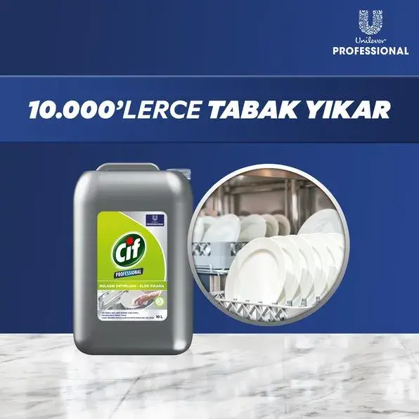 Cif Professional Endüstriyel Bulaşık Deterjanı Elde Yıkama 10 Lt - 3