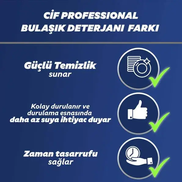 Cif Professional Endüstriyel Bulaşık Deterjanı Elde Yıkama 10 Lt - 4