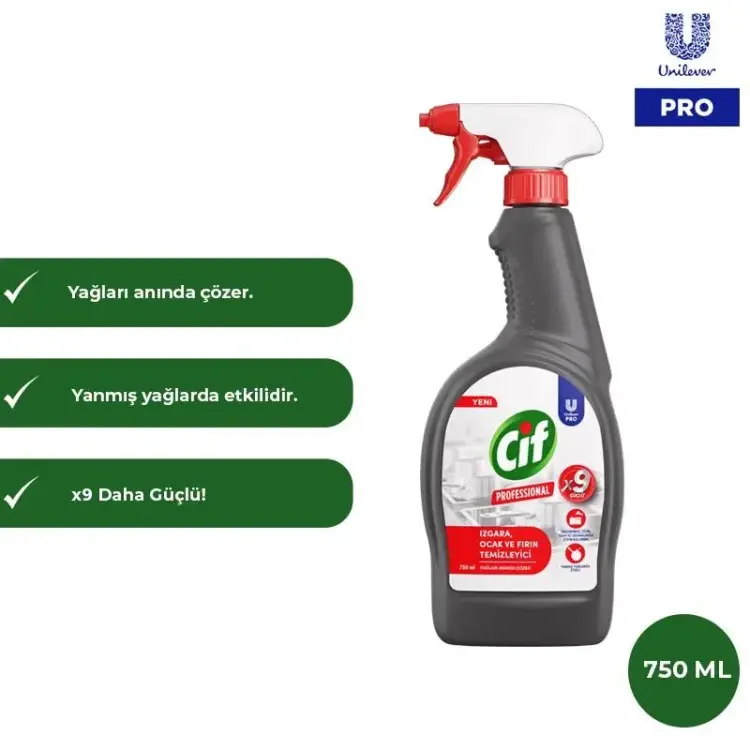 Cif Professional Izgara Fırın Ocak Temizleyici Sprey 750 Ml - 2