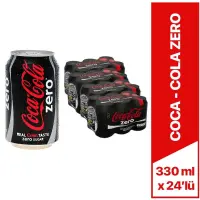 Coca Cola Zero Kutu Kola 330 Ml x 24 Lü