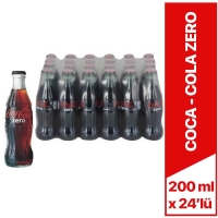 Coca Cola Zero Şişe Kola 200 Ml x 24 Lü - Coca Cola