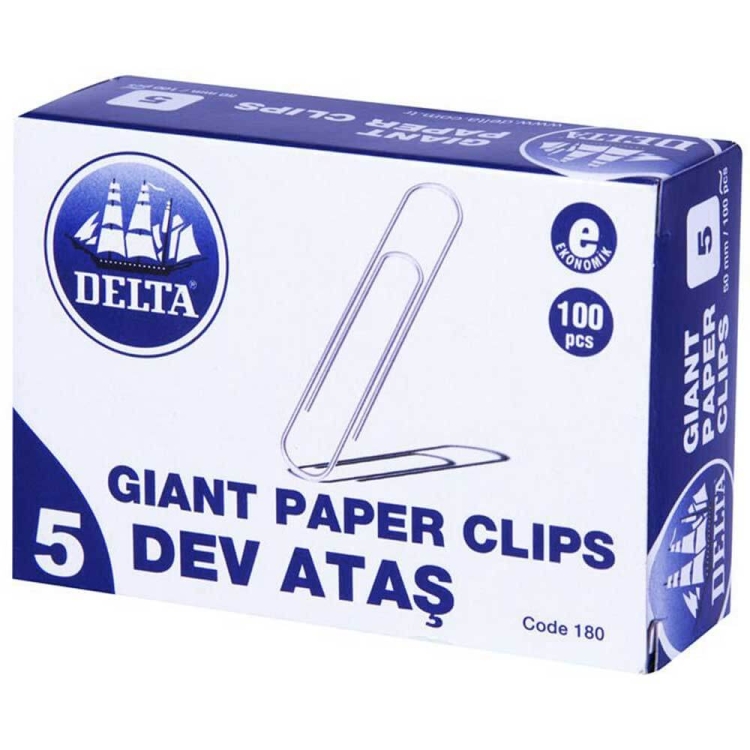 Delta Ataş 50 mm No 5 100 Adet Metalik Gri 180 