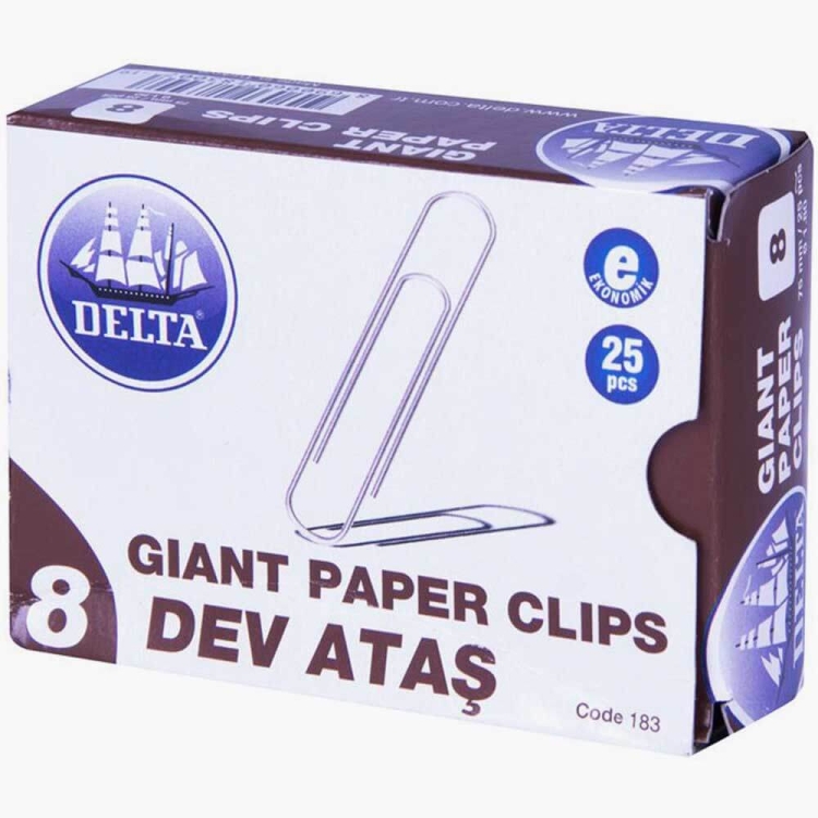 Delta Ataş 75 mm No 8 25 Adet Metalik Gri 183 