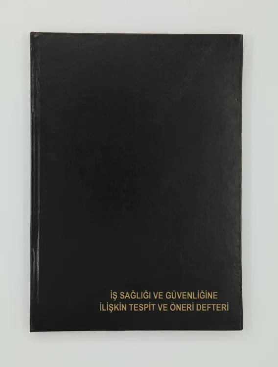Dilman İş Sağlığı ve İş Güvenliği Tespit ve Öneri Defteri Ciltli - 2