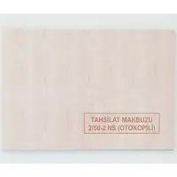 Dilman Tahsilat Makbuzu 2/50 2 Nüsha 4015
