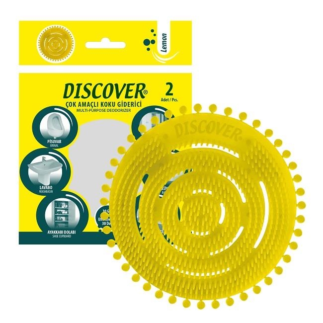 Discover Çok Amaçlı Koku Giderici Pisuvar Plastiği Lemon 2 Li 
