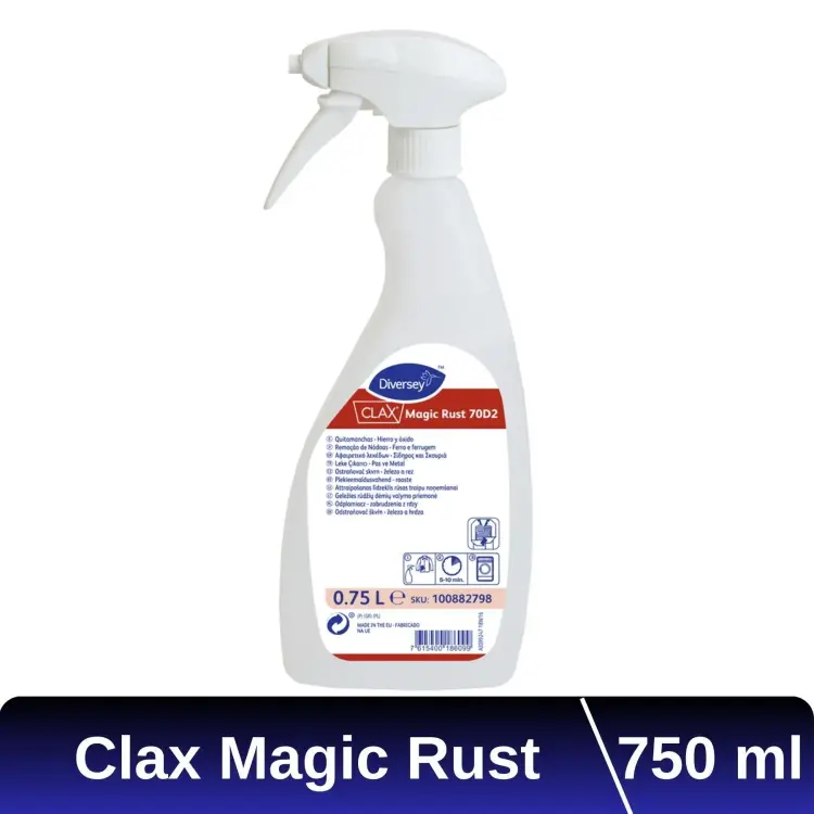 Diversey Clax Magic Rust 70D2 Leke Çıkarıcı Pas ve Metal 750 Ml - 1