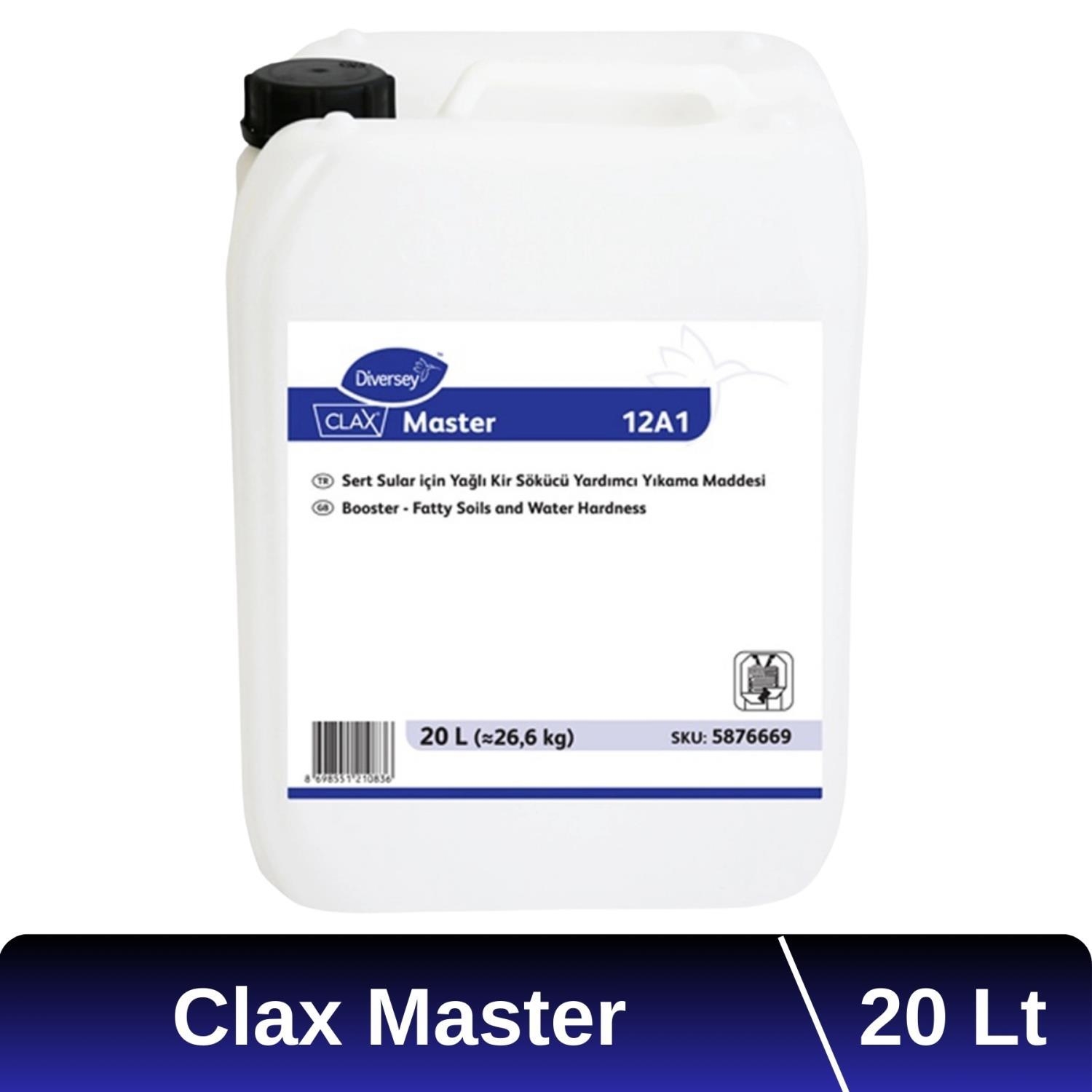 Diversey Clax Master 12A1 Yağ ve Kir Sökücü Yardımcı Yıkama Maddesi 20 Lt