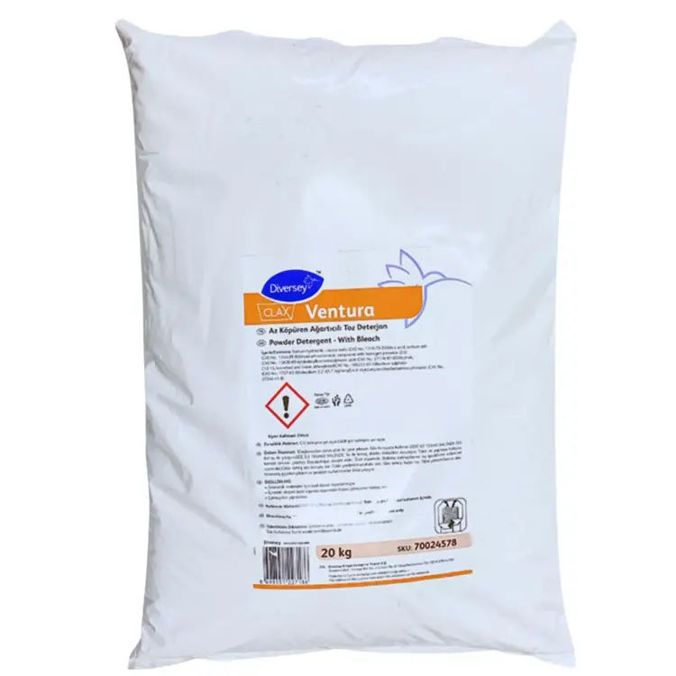 Diversey Clax Ventura Az Köpüren Ağartıcılı Toz Çamaşır Deterjanı 20 Kg - 2
