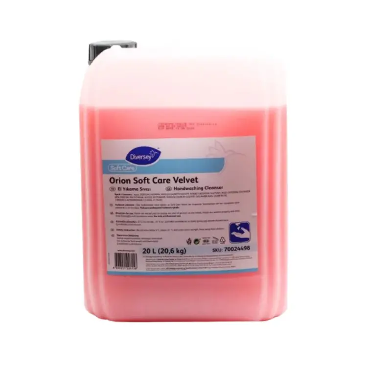 Diversey Orion Soft Care Velvet Pembe El Sabunu 20 Lt - 1