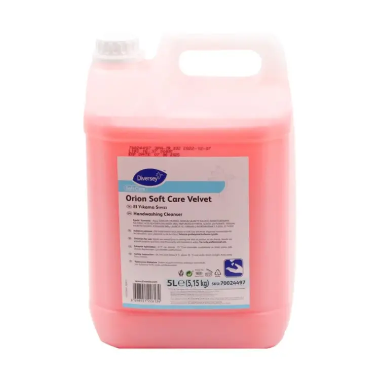 Diversey Orion Soft Care Velvet Pembe El Sabunu 5 Lt - 1