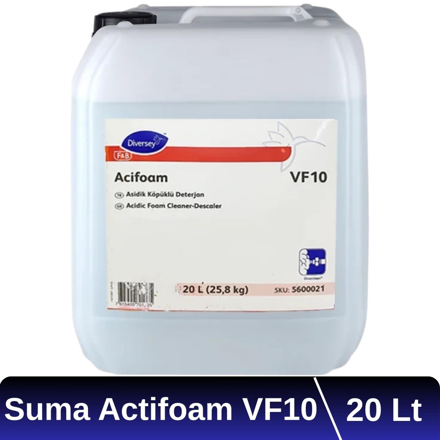 Diversey Suma Actifoam VF10 Köpüklü Ağır Yağ Kir Çözücü Deterjan 20 Lt