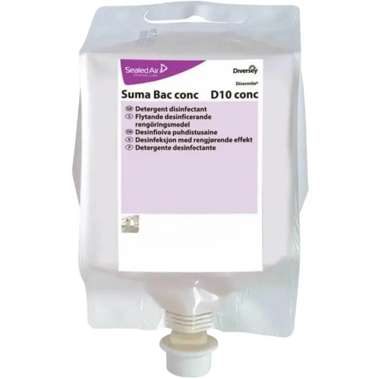 Diversey Suma Bac Conc D10 Konsantre Dezenfektanlı Yüzey Temizleyici QAC 5 Lt - 2