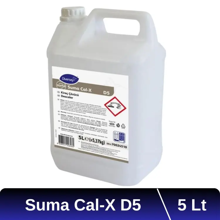 Diversey Suma Cal-X D5 Bulaşık Kireç Çözücü 5 Lt - 1
