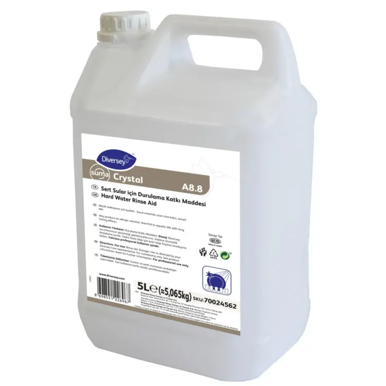 Diversey Suma Crystal A8.8 Asitli Bulaşık Parlatıcı 5 Lt - 2