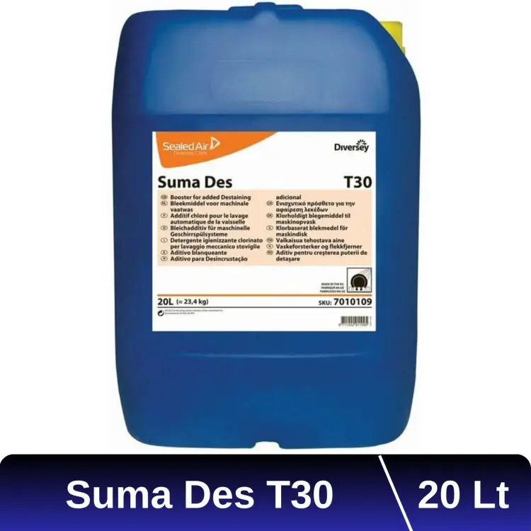 Diversey Suma Des T30 Hijyenik Bulaşık Leke Çıkarıcı 23 Kg - 1
